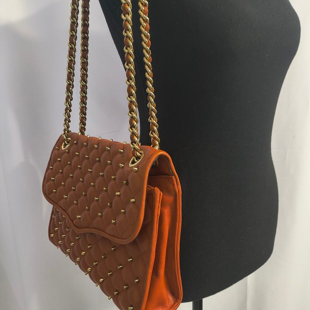 Like New Rebecca Minkoff Leather Quilted Chain Shoulder/Crossbody Bag - Picture 11 of 11